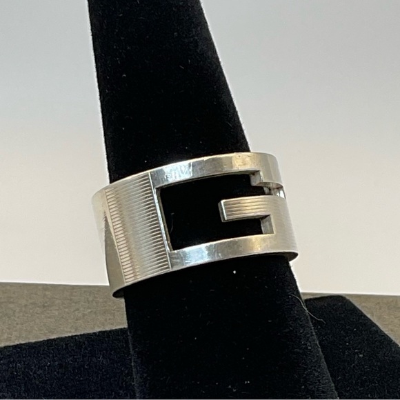 Gucci Silver Band Ring - Picture 1 of 7